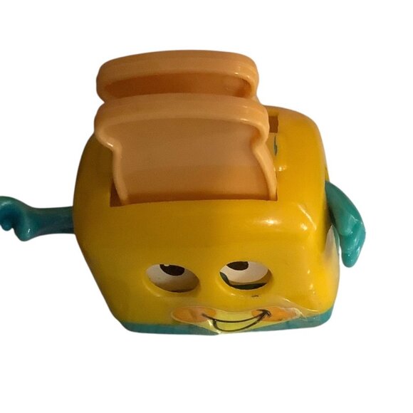 Vtg TOMY Wind-Up Smiling Toaster Appliance Toy Hong Kong 2" FLAWS Sidewise Move - Picture 5 of 7